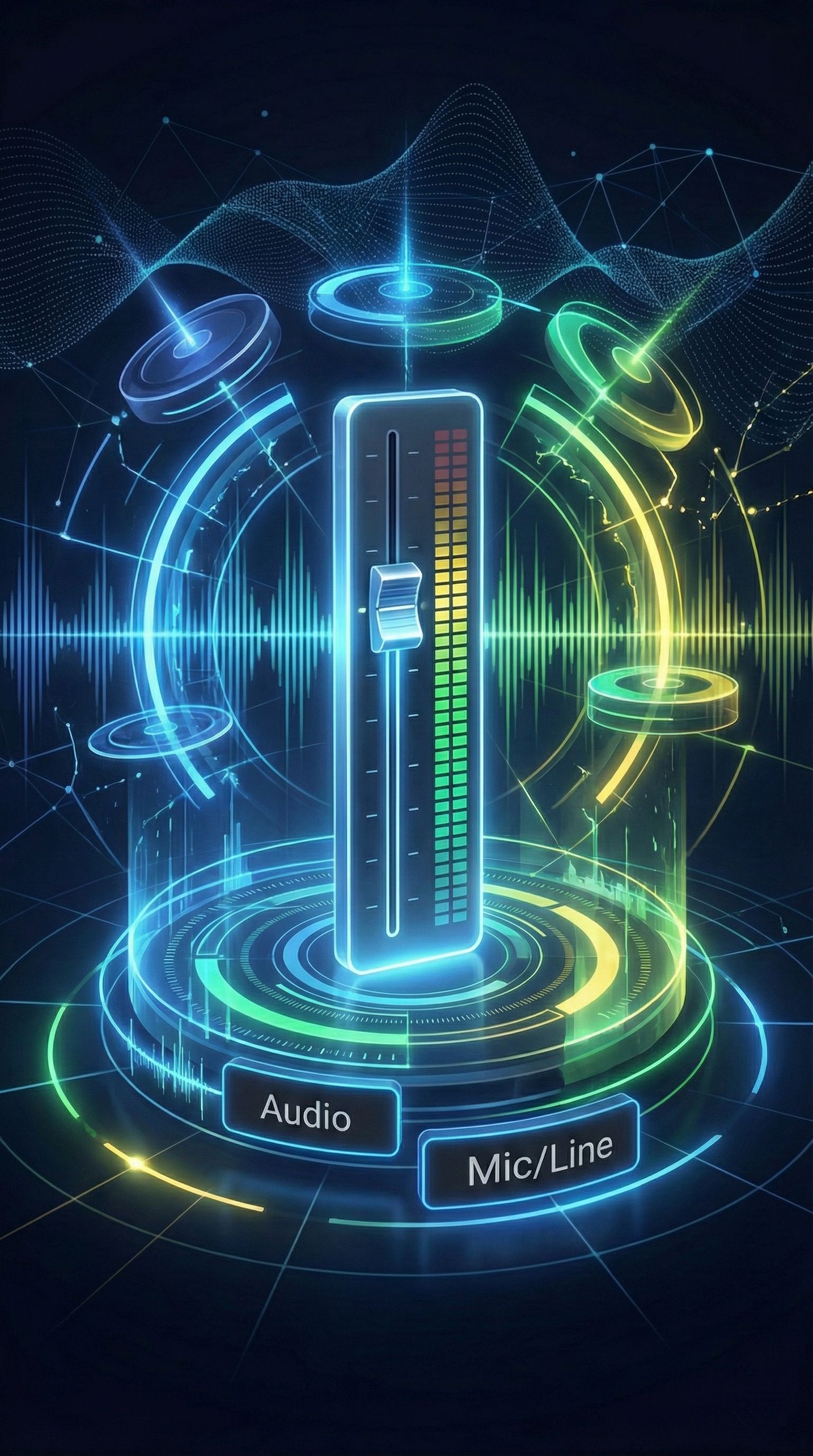 Advanced audio fader and equalizer visualization